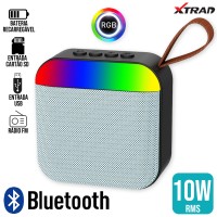 Caixa de Som Bluetooth 10W XDG192 Xtrad - Branca